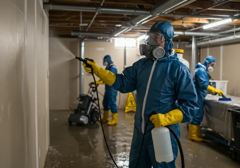 Basement Sanitization and Antimicrobial Treatment process in Lyndeborough, NH